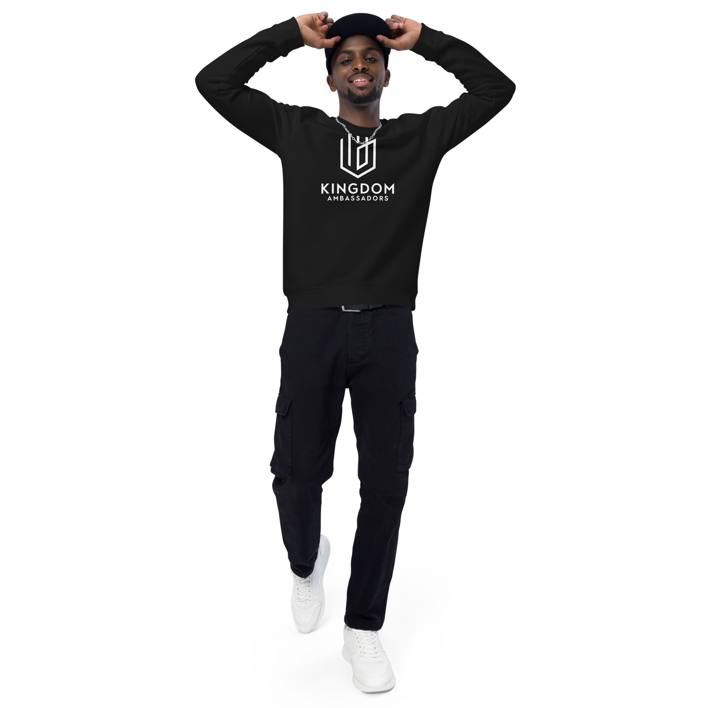 Unisex organic raglan sweatshirt