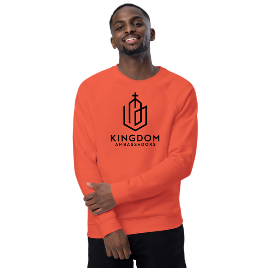 Unisex organic raglan sweatshirt