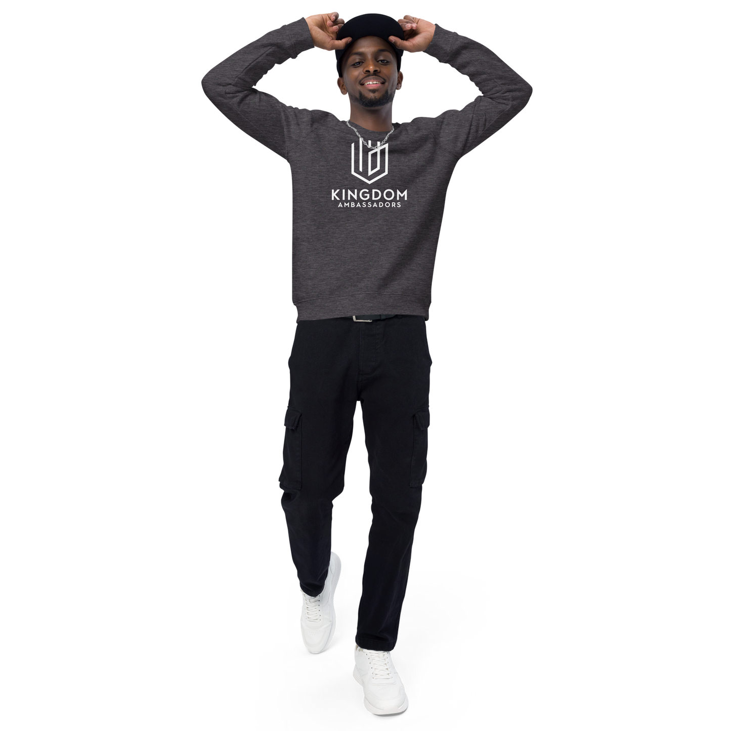 Unisex organic raglan sweatshirt
